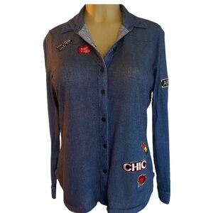 Almost Famous Patch collared Shirt